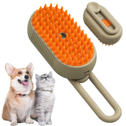 Smart Steam Pet Grooming Brush for Dogs & Cats