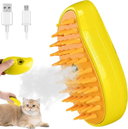Smart Steam Pet Grooming Brush for Dogs & Cats